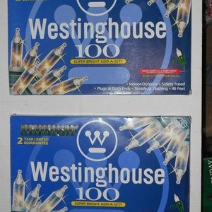 Rare 2 Pack 46 Feet Each indoor/outdoor 200 Light